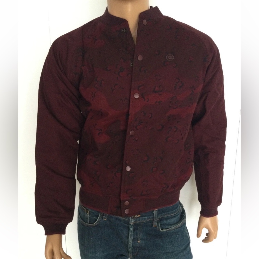 10 Deep Better Since ‘95 Burgundy /Black Cotton Jacket Size M